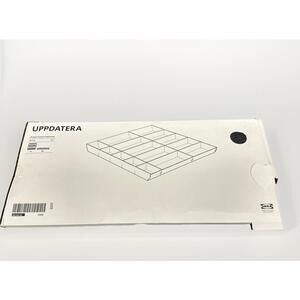New IKEA UPPDATERA Adjustable Gray Drawer Organiser 61x61 cm (24x24") 405.441.94